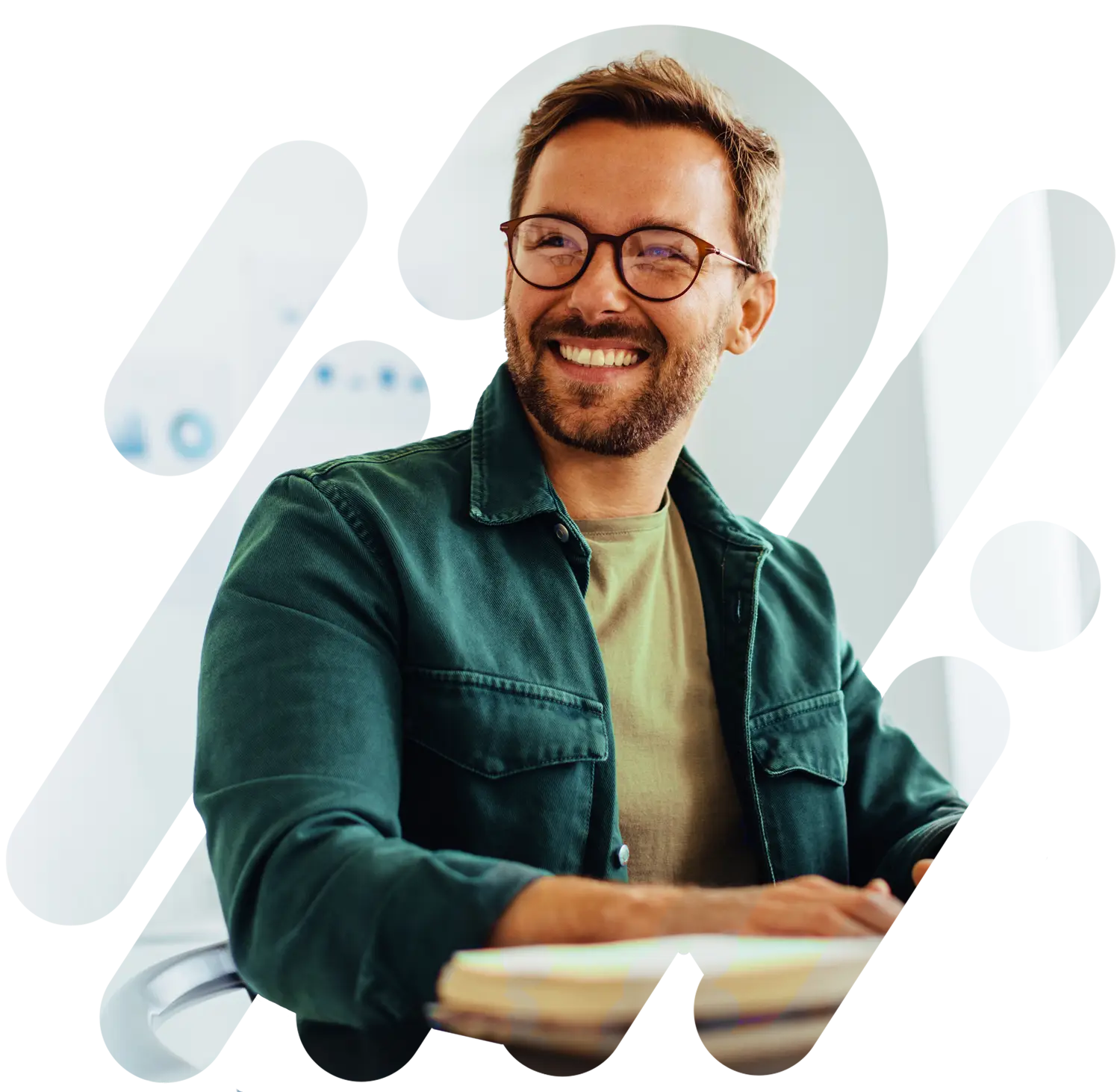 Man working at desk