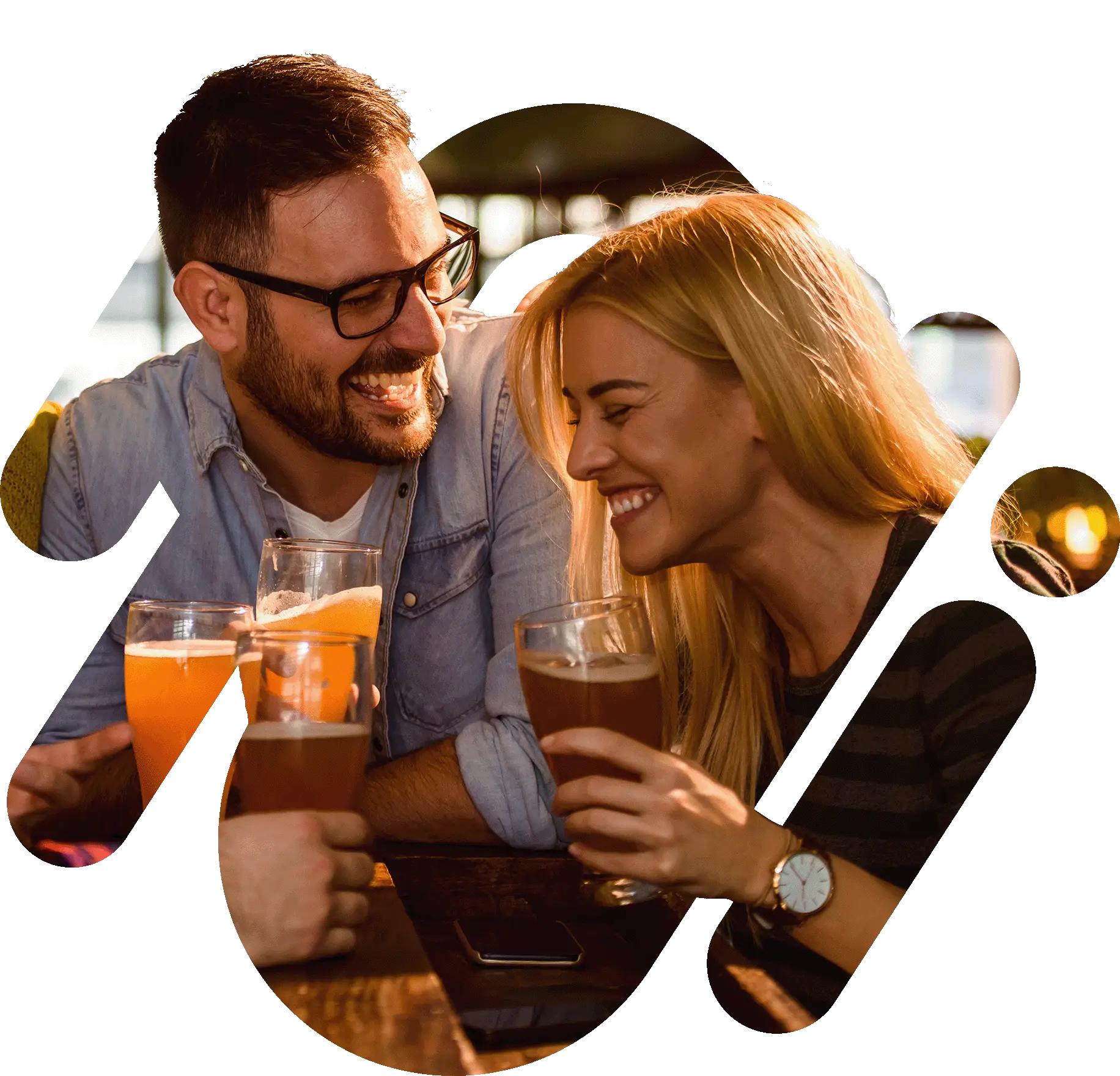 Man and Woman in Pub