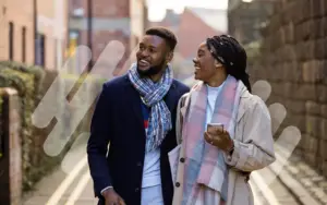 Couple Walking Street