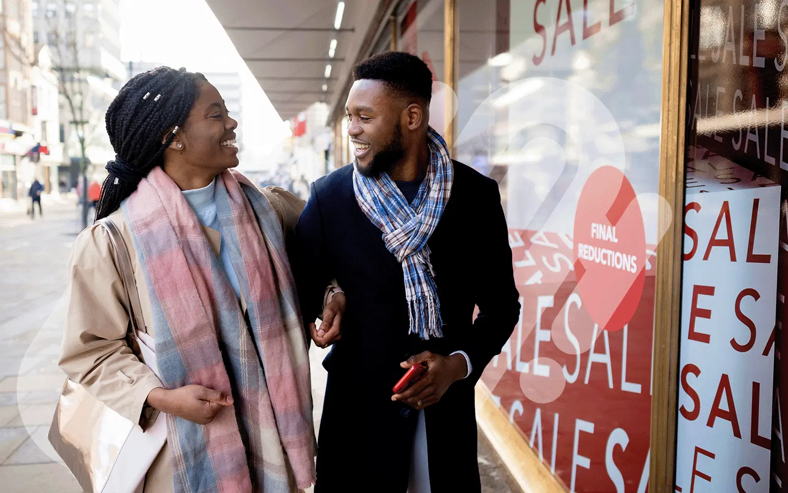 Couple Shopping Street