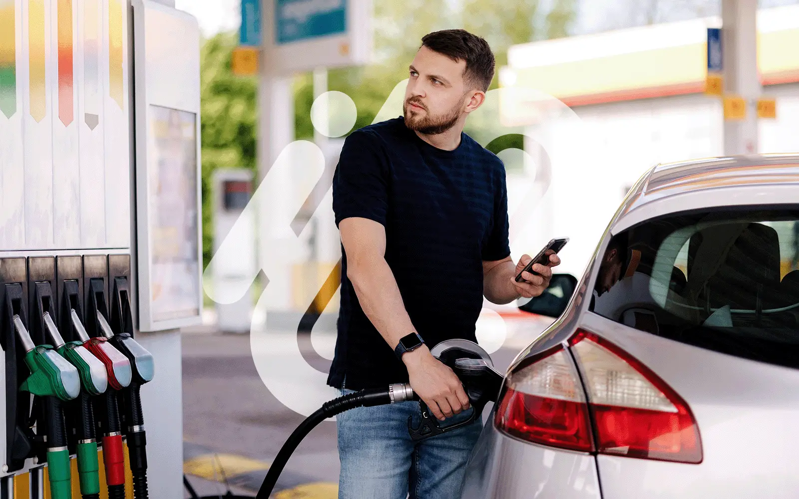 Man using Petrol Pump