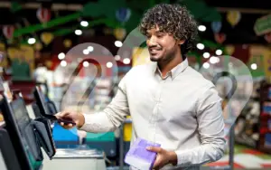 Man using Self Service Payment