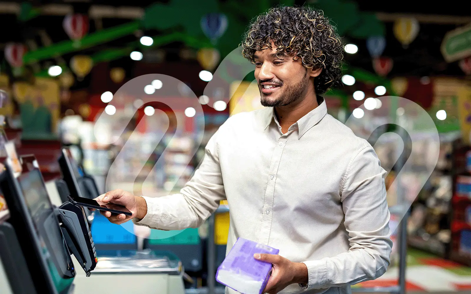 Man using Self Service Payment