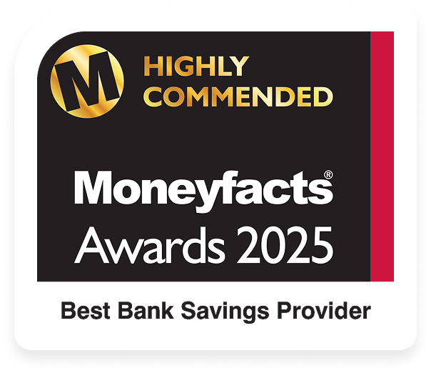 MoneyFacts Awards 2025 - Highly Commended Best Saving Provider