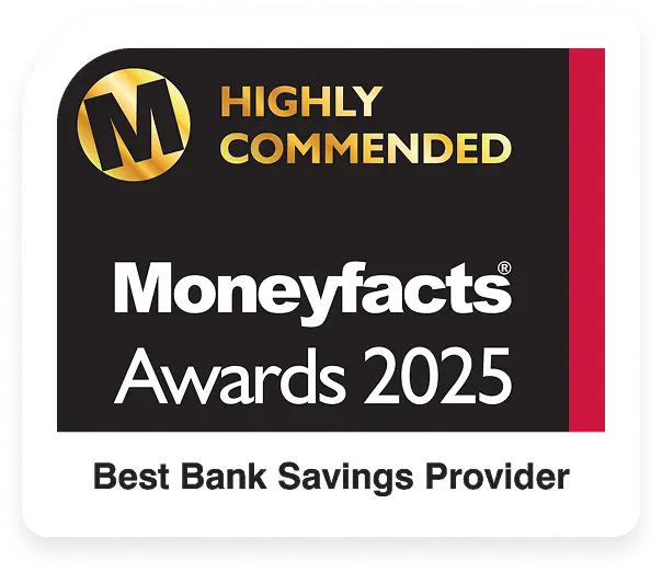 MoneyFacts Awards 2025 - Highly Commended Best Saving Provider