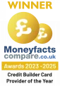 MFC25_MultWin-credbuild MoneyFacts Compare award - Best Credit Builder Card 2023-2025