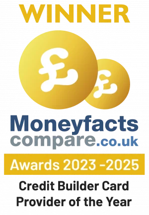 MoneyFacts Compare award - Best Credit Builder Card 2023-2025